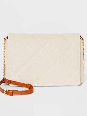 Square Woven Crossbody Bag - a New Day Natural